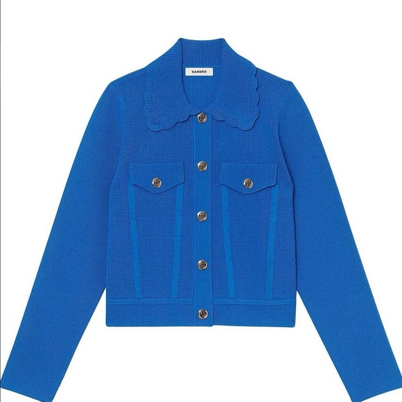 SANDRO Paco Collar Cardigan - Picture 4 of 11